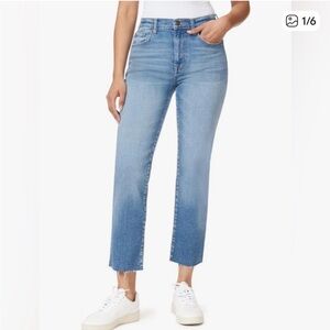 kenzie Light Blue Cropped Straight Jeans